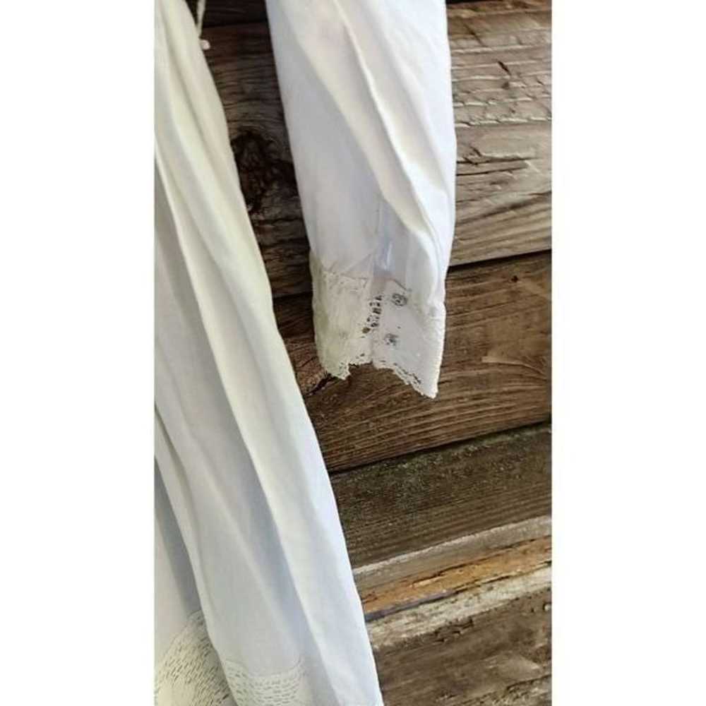 60s cream colored lacy dress in very good conditi… - image 4