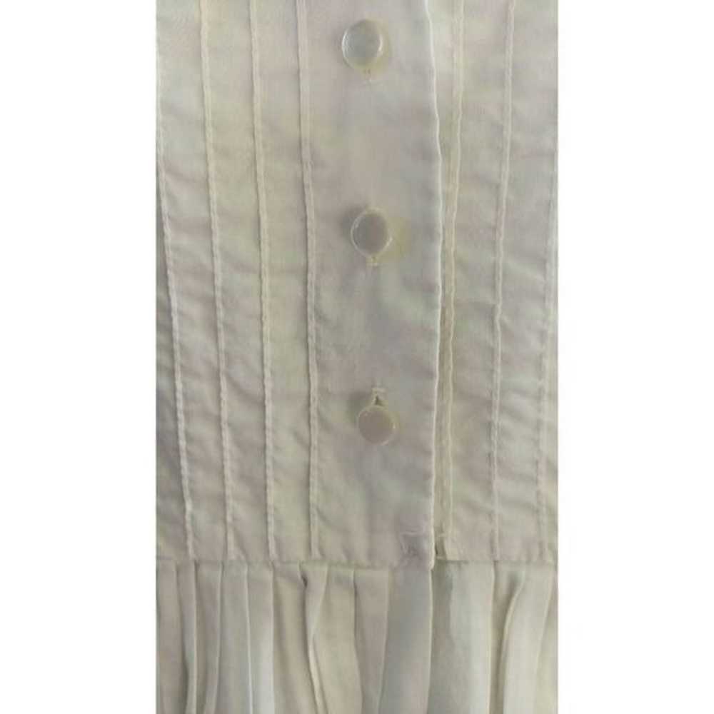 60s cream colored lacy dress in very good conditi… - image 6