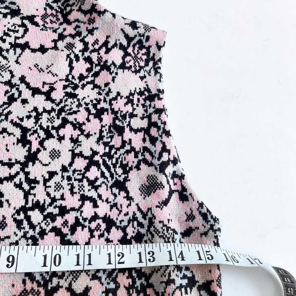 Zara floral jacquard print knit midi sweater dres… - image 7