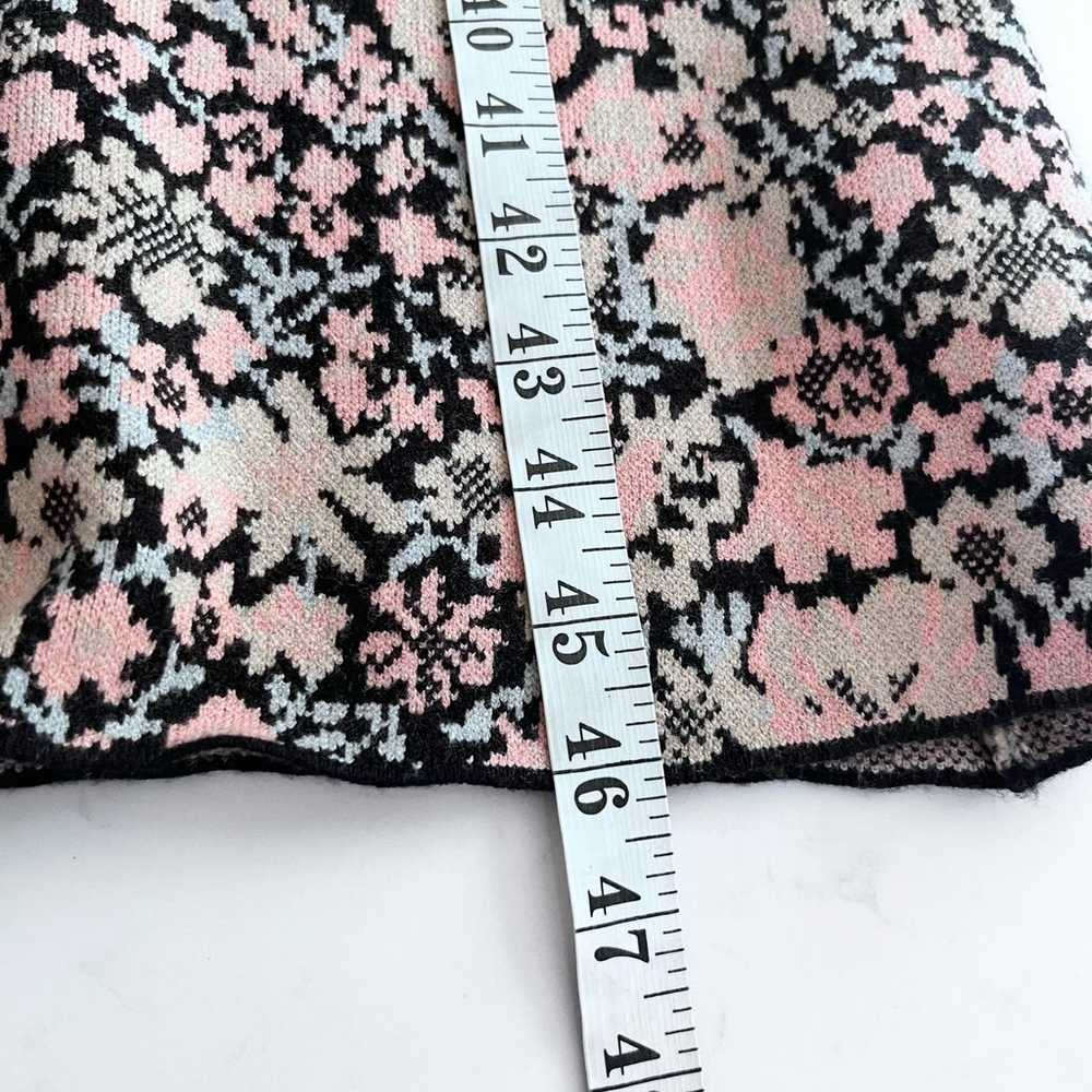 Zara floral jacquard print knit midi sweater dres… - image 8