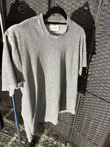 Ovadia & Sons Grey velvet shirt Large