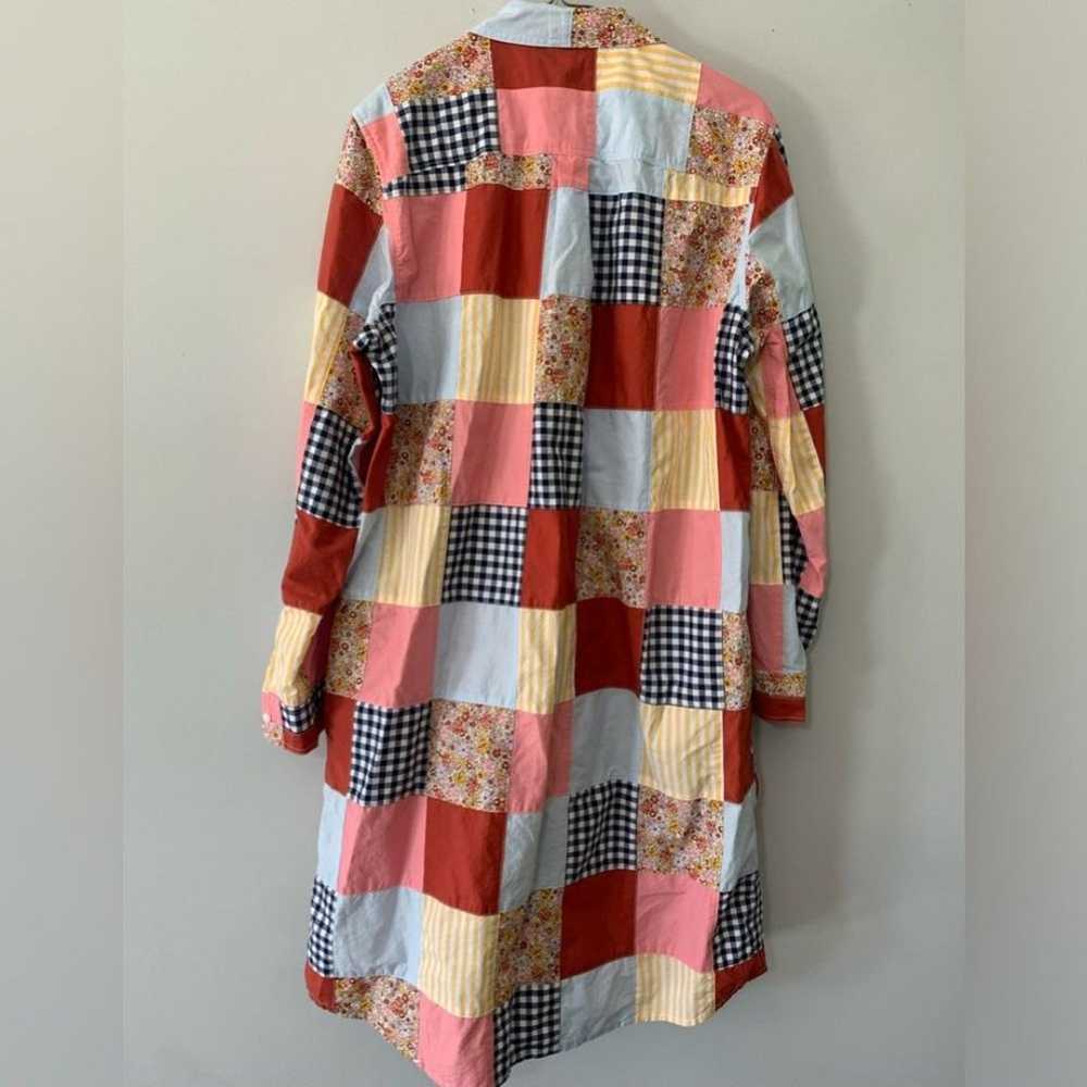 Lands’ End Multi Color Quilted Patchwork Striped … - image 8