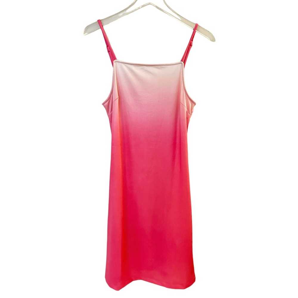 Hosbjerg Pink Ombré Tank Mini Dress Size Small Ba… - image 1