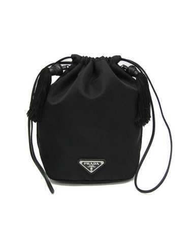 Prada Versatile Black Synthetic Clutch Bag