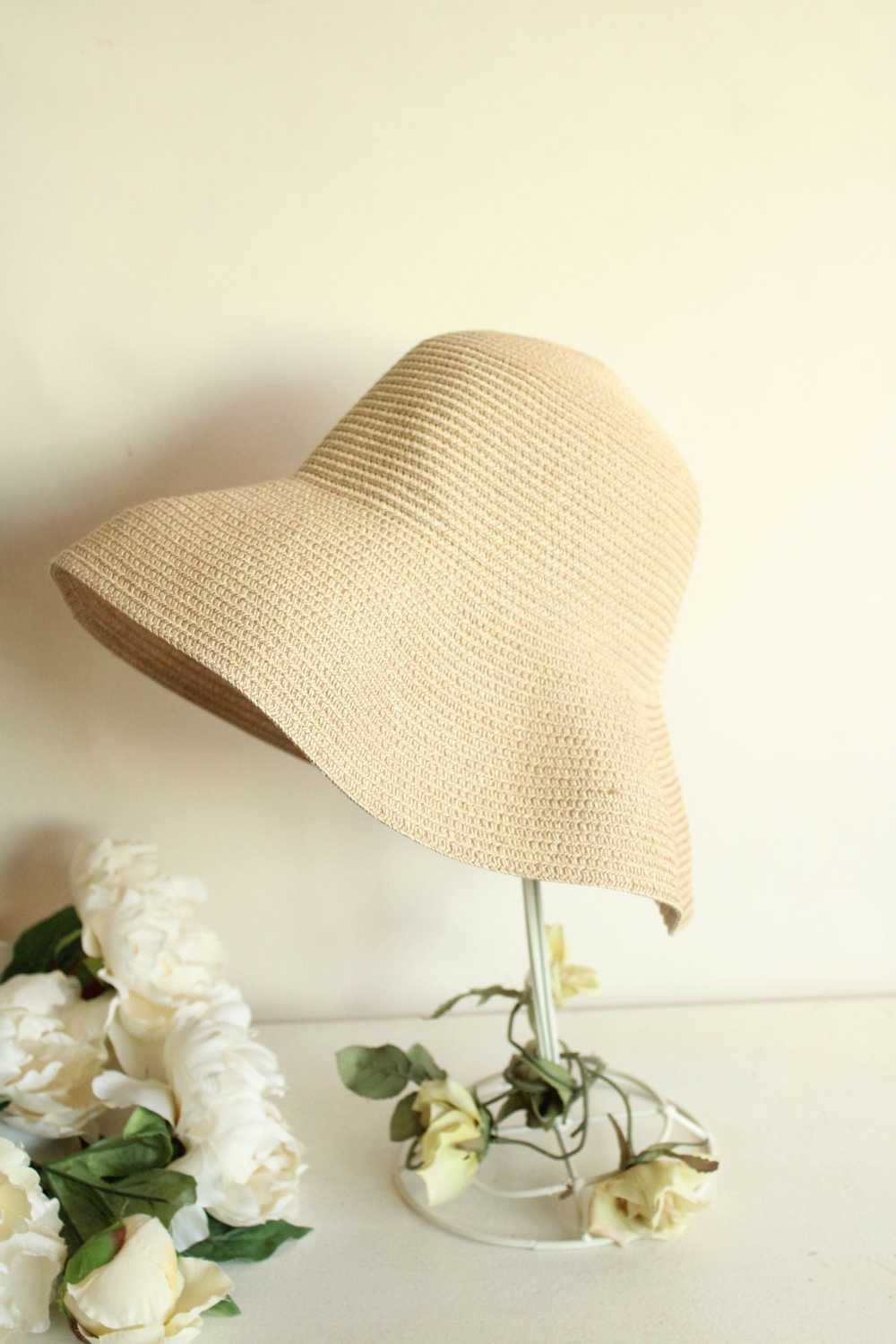 Betmar Womens Sun Hat, Straw-Like, Beige Woven - image 7