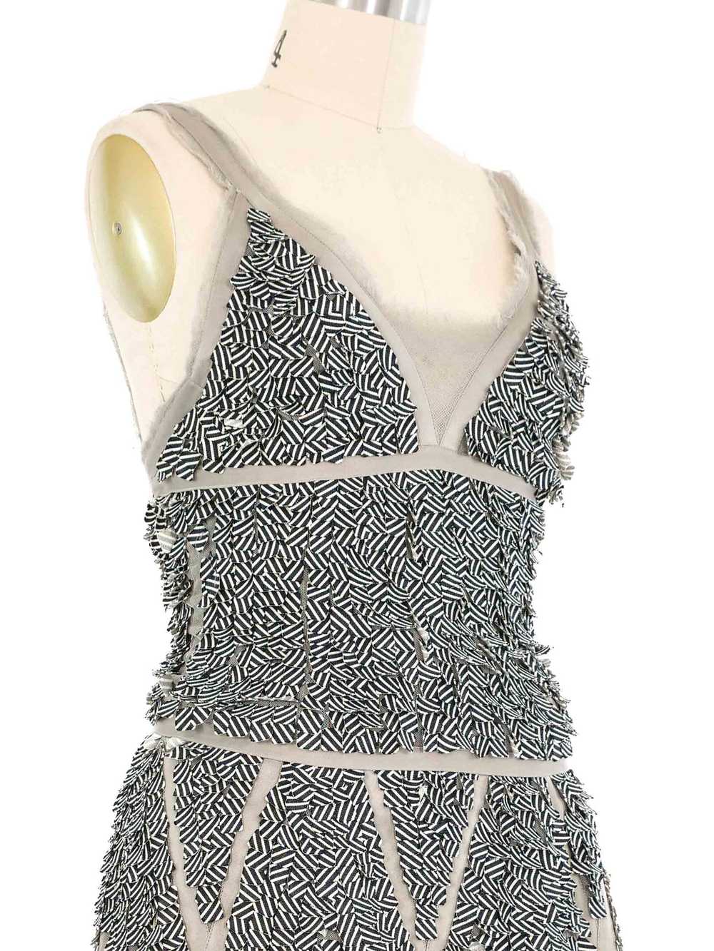 Chanel Dimensional Gray Skirt Ensemble - image 6