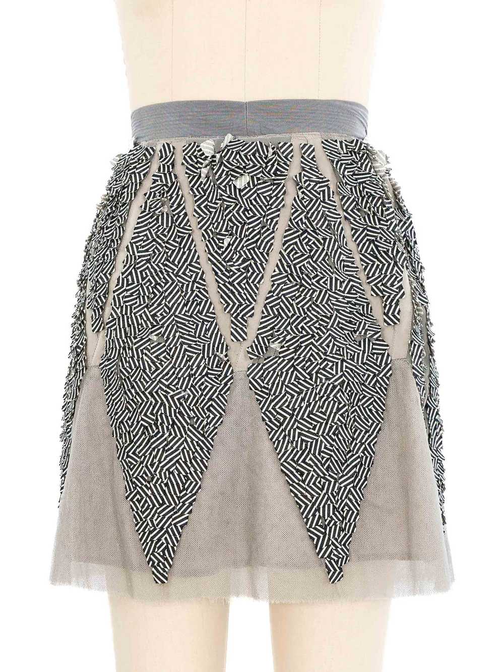 Chanel Dimensional Gray Skirt Ensemble - image 7
