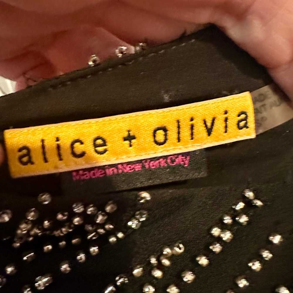 Alice + Olivia Black Beaded Romper/Playsuit, Size… - image 6