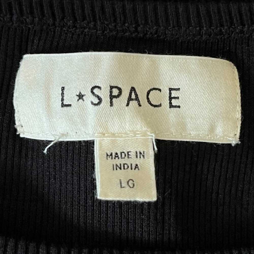 L Space dress Remi cutout ribbed black minidress … - image 5
