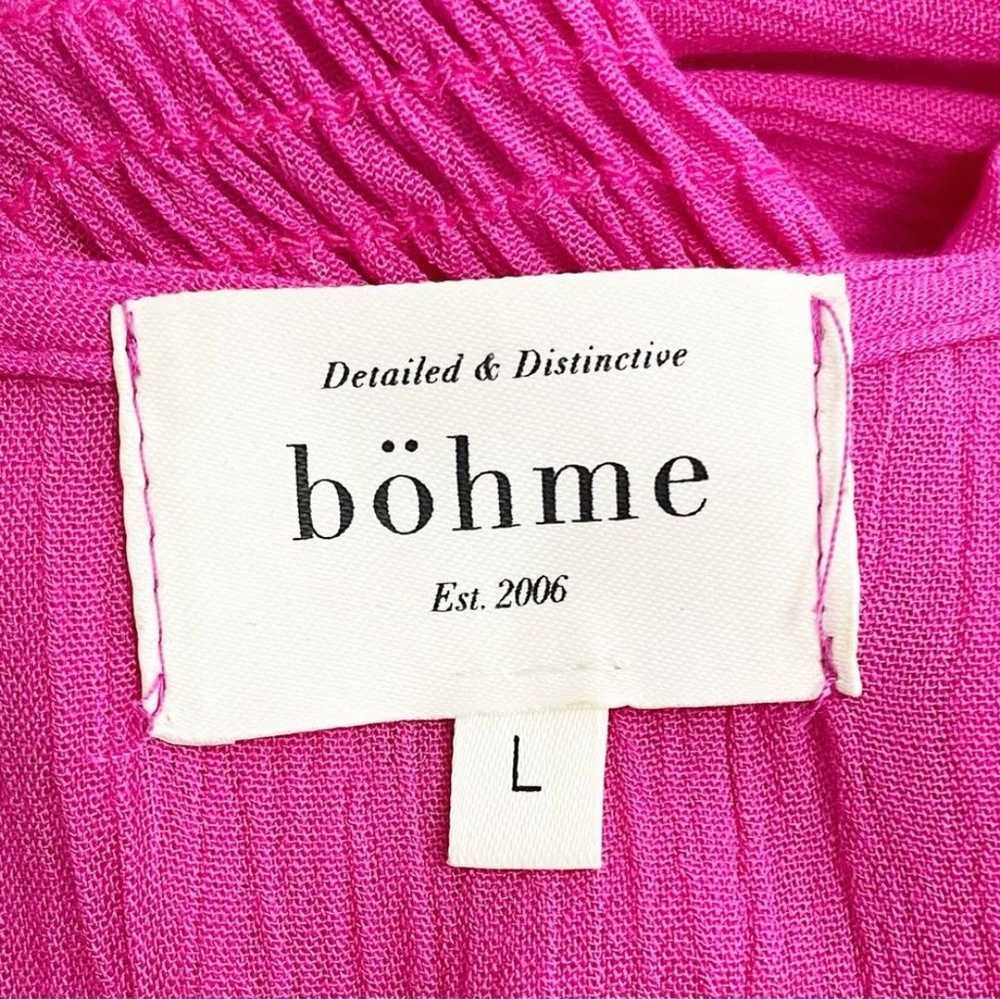 Bohme Saltwater Smocked Midi Dress Fuchsia Hot Pi… - image 11