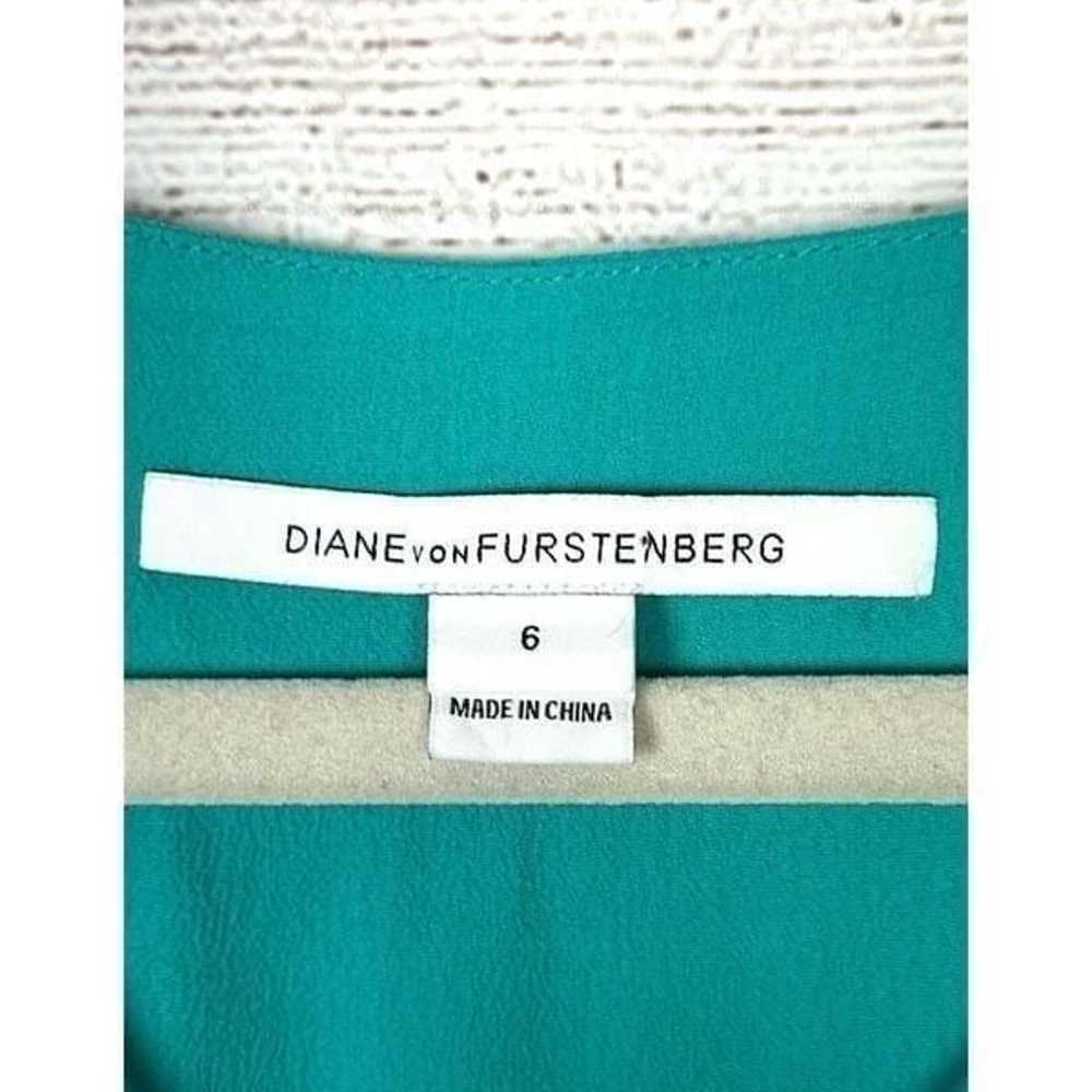 Diane von Furstenberg Turquoise New Parlian Shift… - image 9