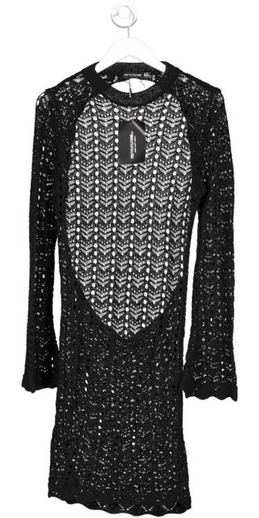 PrettyLittleThing Black Plus Size Backless Crochet