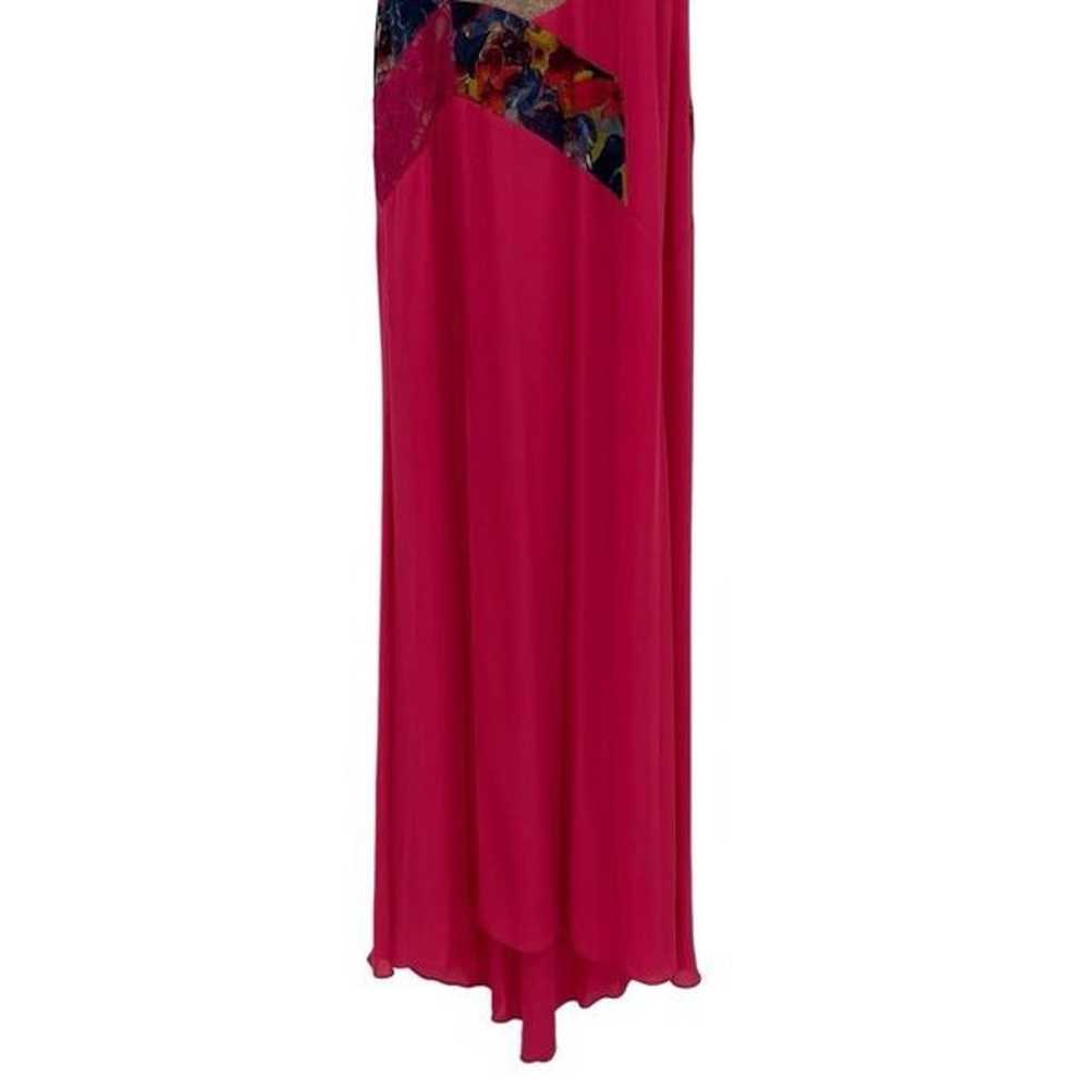BCBGMaxazria Lonnie Mesh Lace Gown Maxi Dress Sle… - image 3