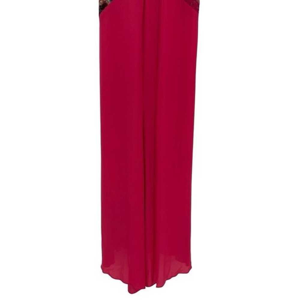 BCBGMaxazria Lonnie Mesh Lace Gown Maxi Dress Sle… - image 6
