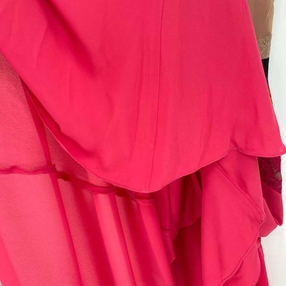 BCBGMaxazria Lonnie Mesh Lace Gown Maxi Dress Sle… - image 7