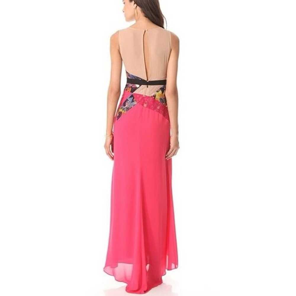 BCBGMaxazria Lonnie Mesh Lace Gown Maxi Dress Sle… - image 9