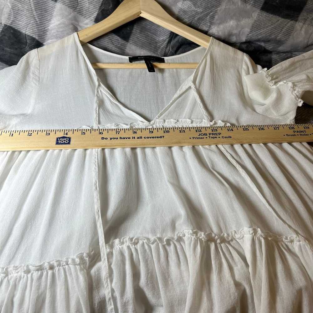 BCBGMAXAZRIA SUSIE tiered dress in white flowy fi… - image 7