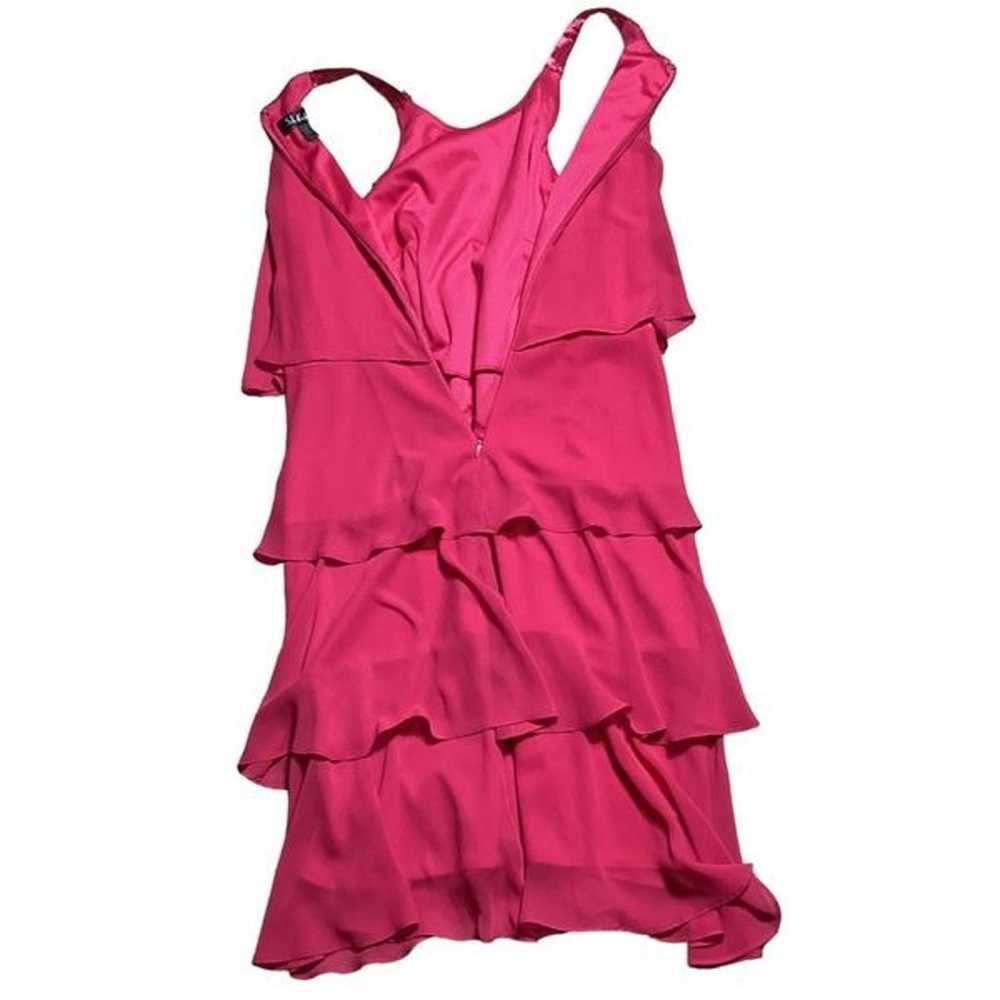 S. L. Fashions Strapless Hot Pink Fuchsia Tiered … - image 12