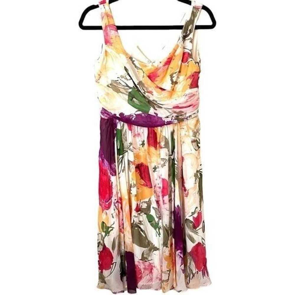 SUZI CHIN FOR MAGGY BOUTIQUE Silk Floral Mini Dre… - image 1