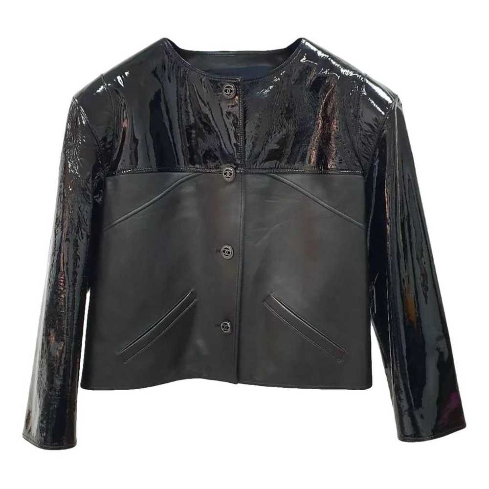 Chanel Leather biker jacket - image 1