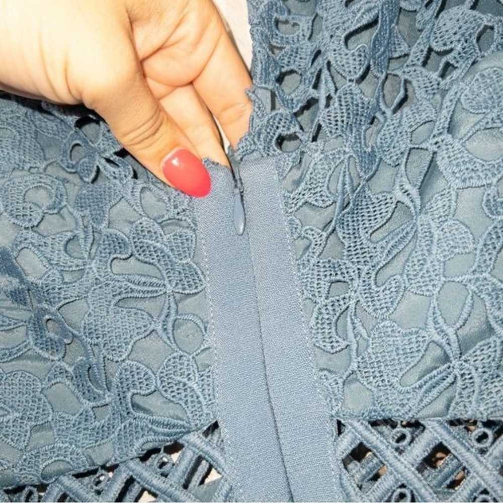Keepsake The Label Dusty Blue Uplifted Mini Lace … - image 11