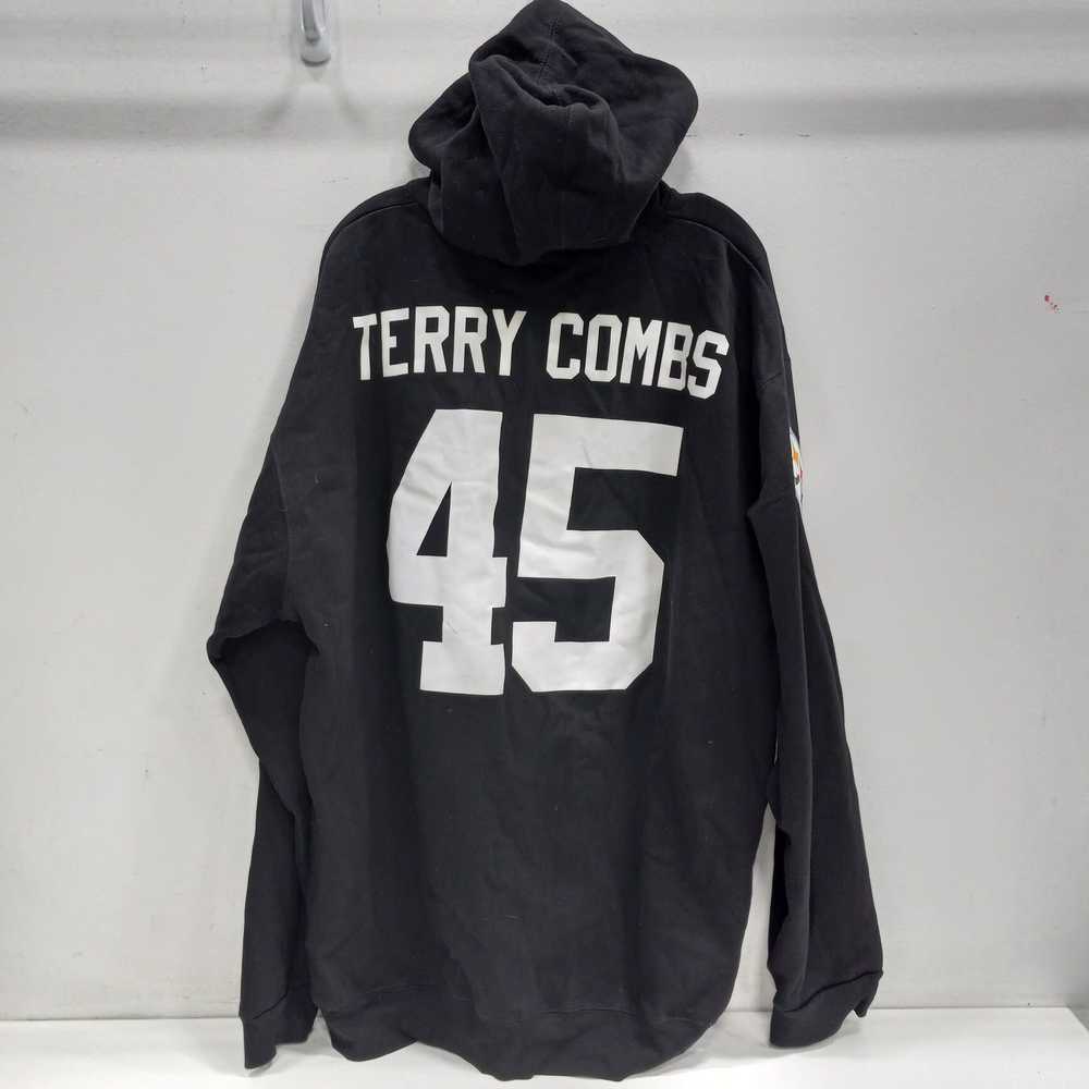 NFL Team Apparel Steelers Terry Combs Hooded Swea… - image 2