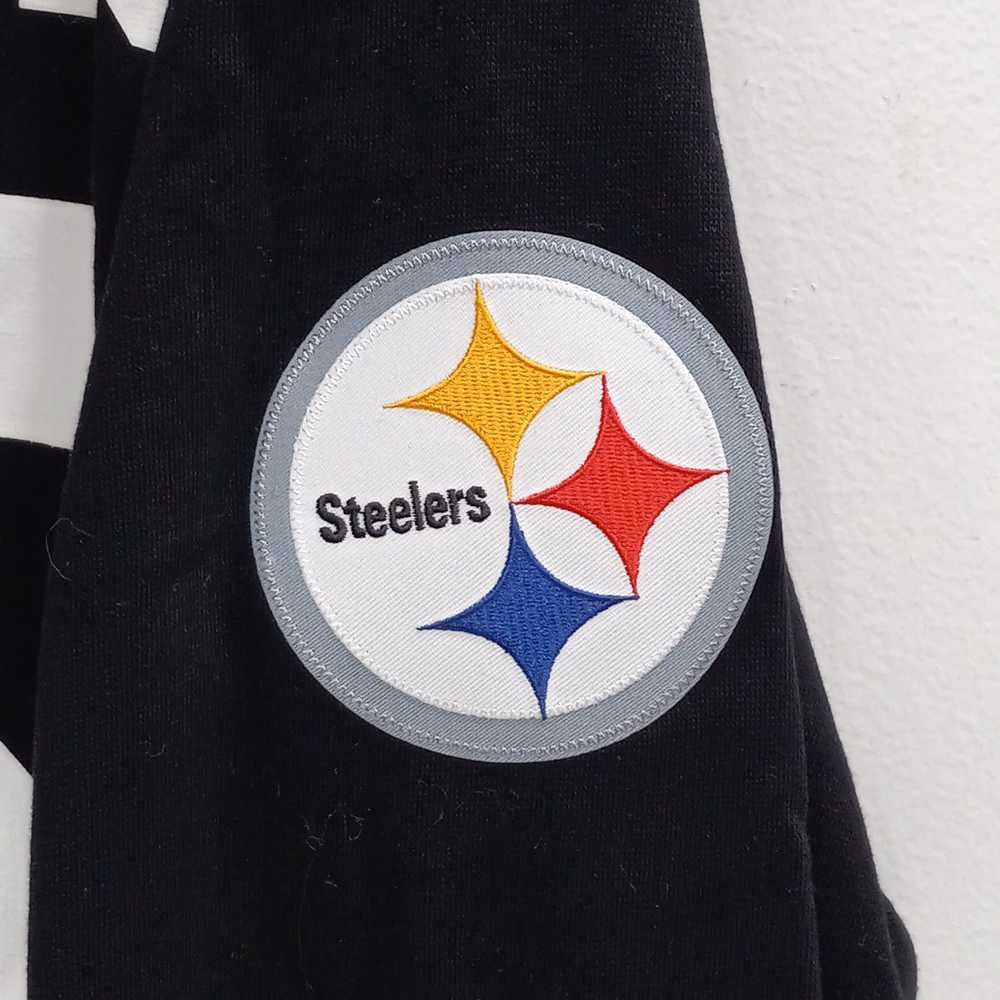 NFL Team Apparel Steelers Terry Combs Hooded Swea… - image 3