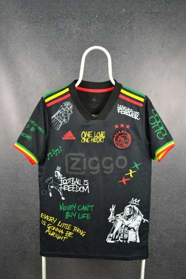 Soccer Jersey Ajax Amsterdam Rasta Bob Marley soc… - image 1
