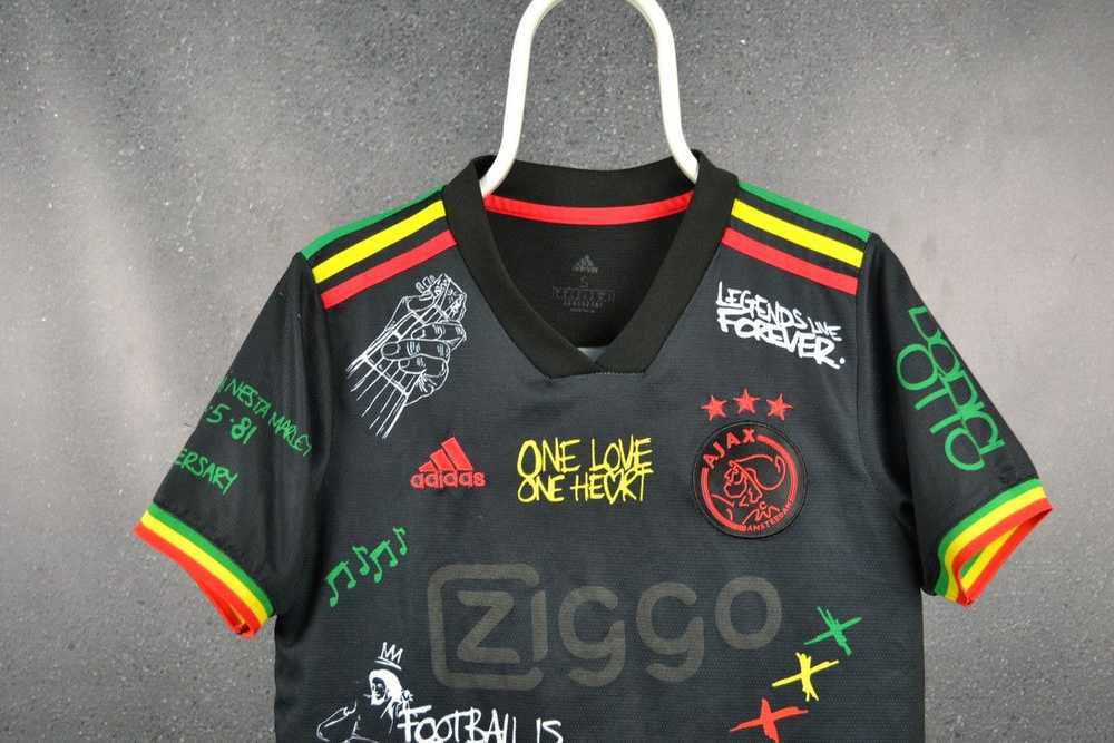 Soccer Jersey Ajax Amsterdam Rasta Bob Marley soc… - image 3