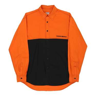 Moschino Jeans Shirt - Large Orange Cotton - image 1