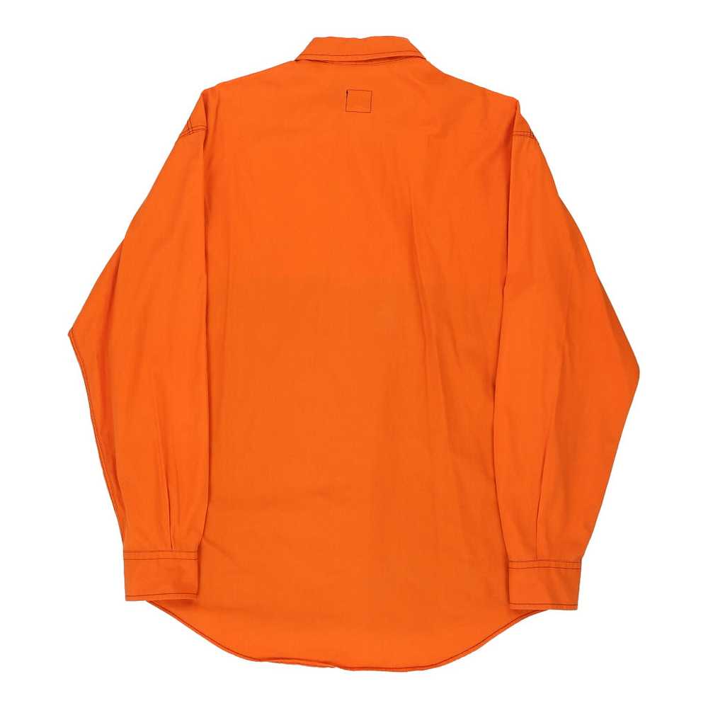 Moschino Jeans Shirt - Large Orange Cotton - image 2