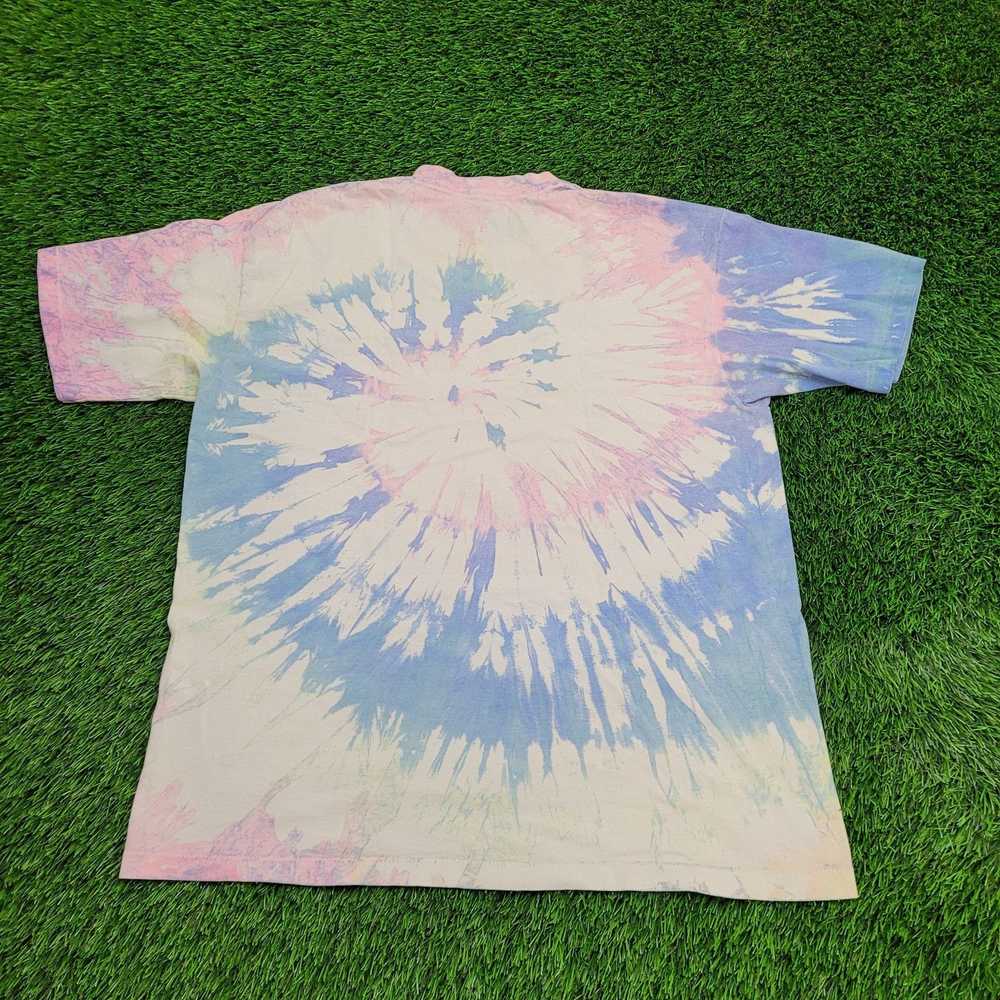 Vintage Vintage 90s Summer Spiral Tie-Dye Shirt X… - image 3