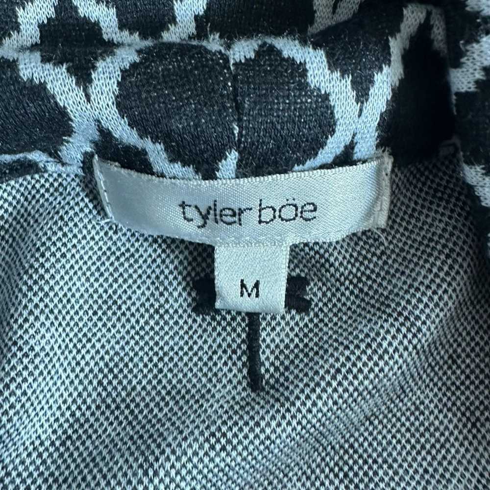 Tyler Boe Kristen Knit Cowl Dress Black White Pri… - image 4