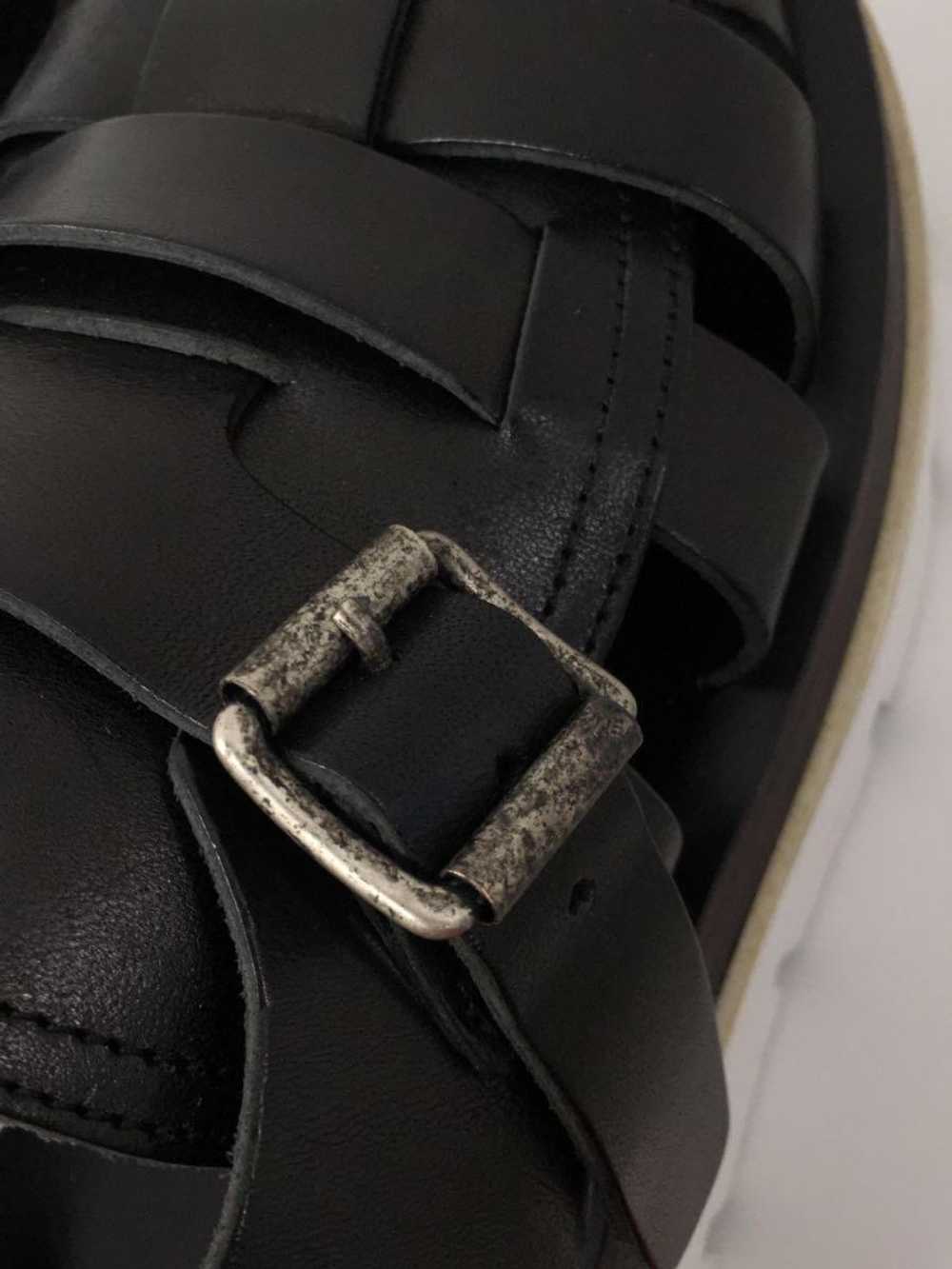 Mm6 Flat Sandals/Sandals/37/Black/Leather Shoes B… - image 6