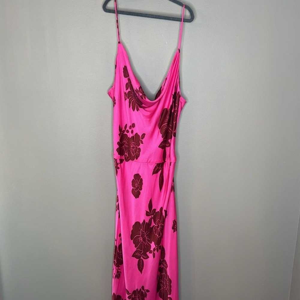 Zara Lingerie Style slip Floral Print Dress size … - image 11