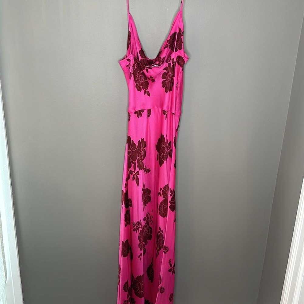 Zara Lingerie Style slip Floral Print Dress size … - image 12
