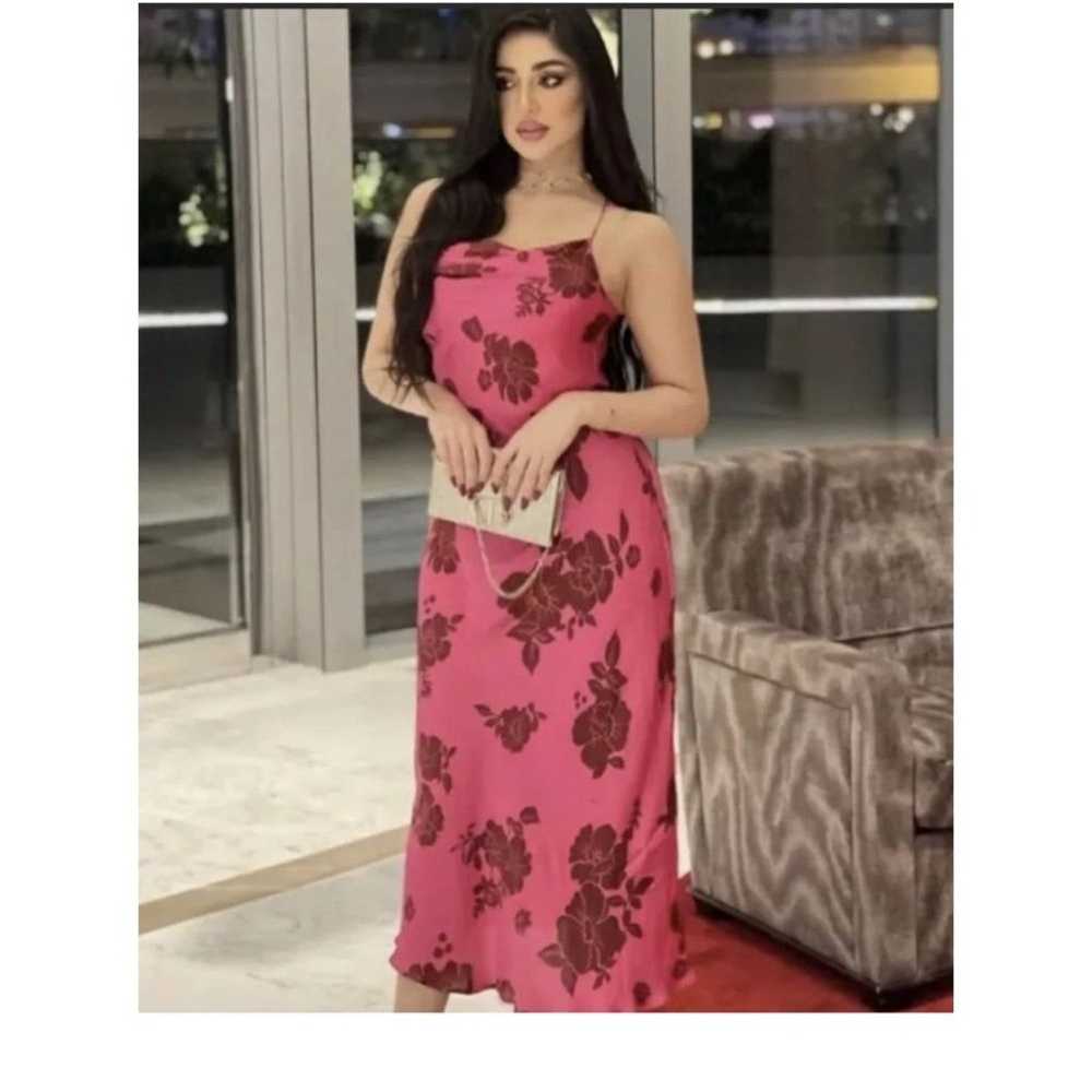 Zara Lingerie Style slip Floral Print Dress size … - image 8