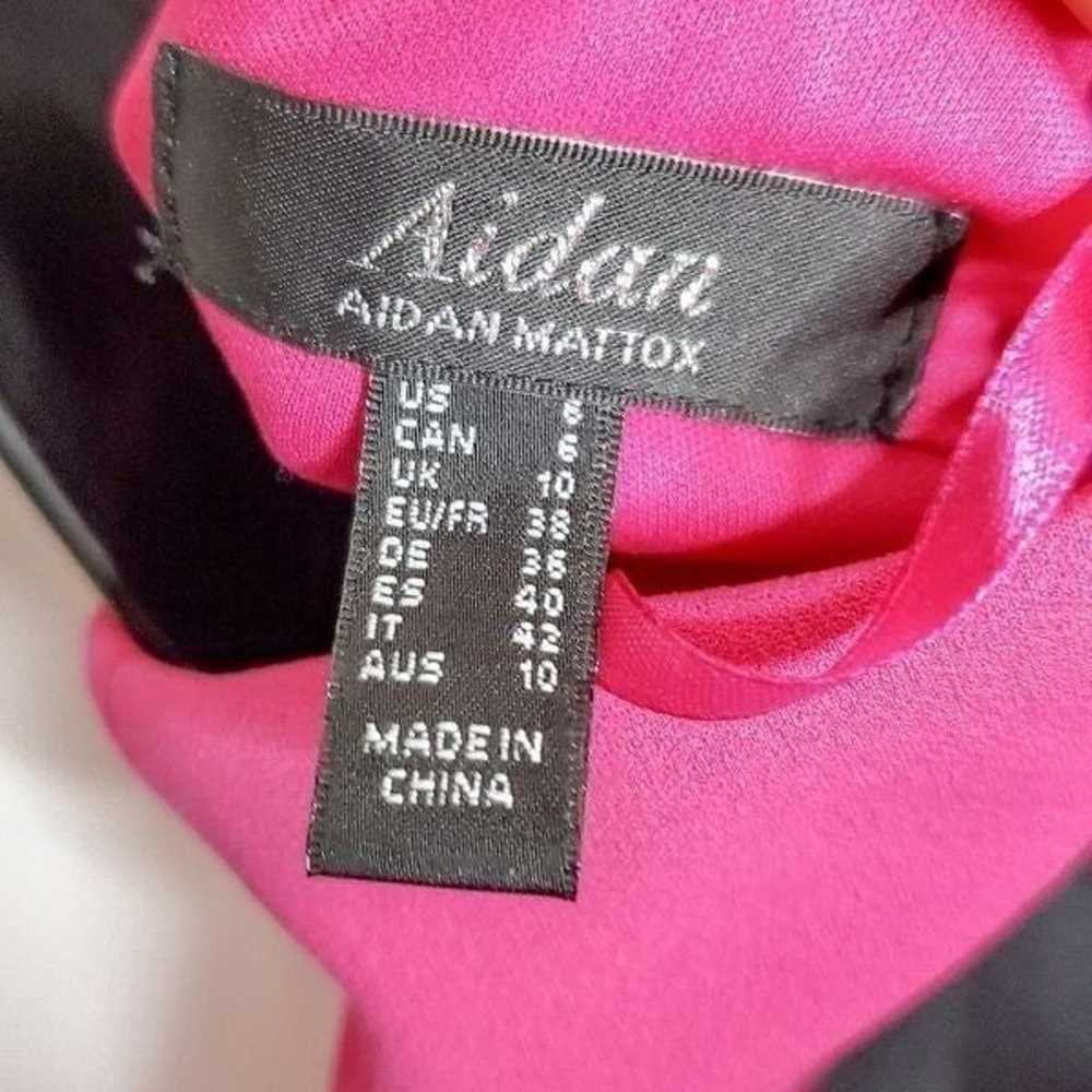 Aidan by Aidan Mattox Hot Pink One-Shoulder Crepe… - image 6