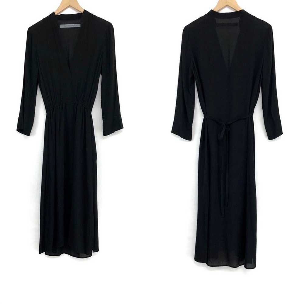 RAQUEL ALLEGRA Tie Back Midi Dress Black 1 / S - image 1