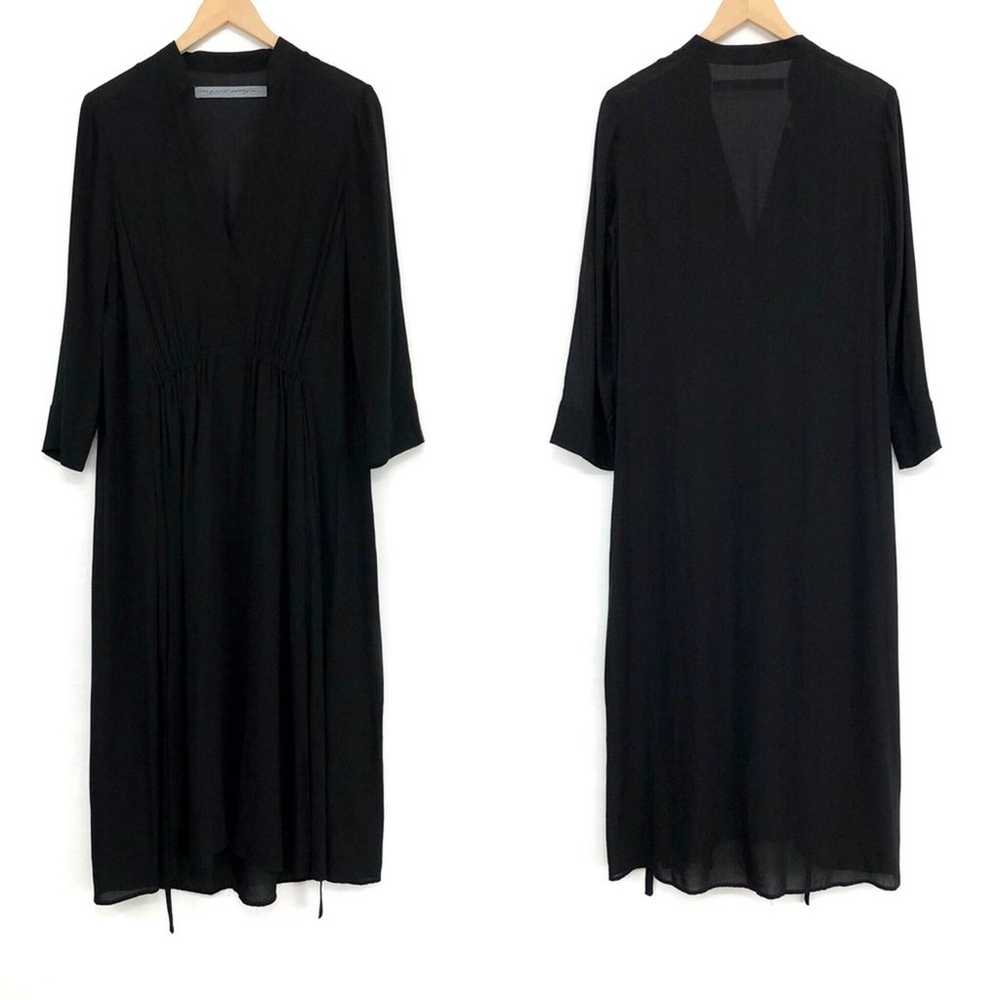 RAQUEL ALLEGRA Tie Back Midi Dress Black 1 / S - image 2