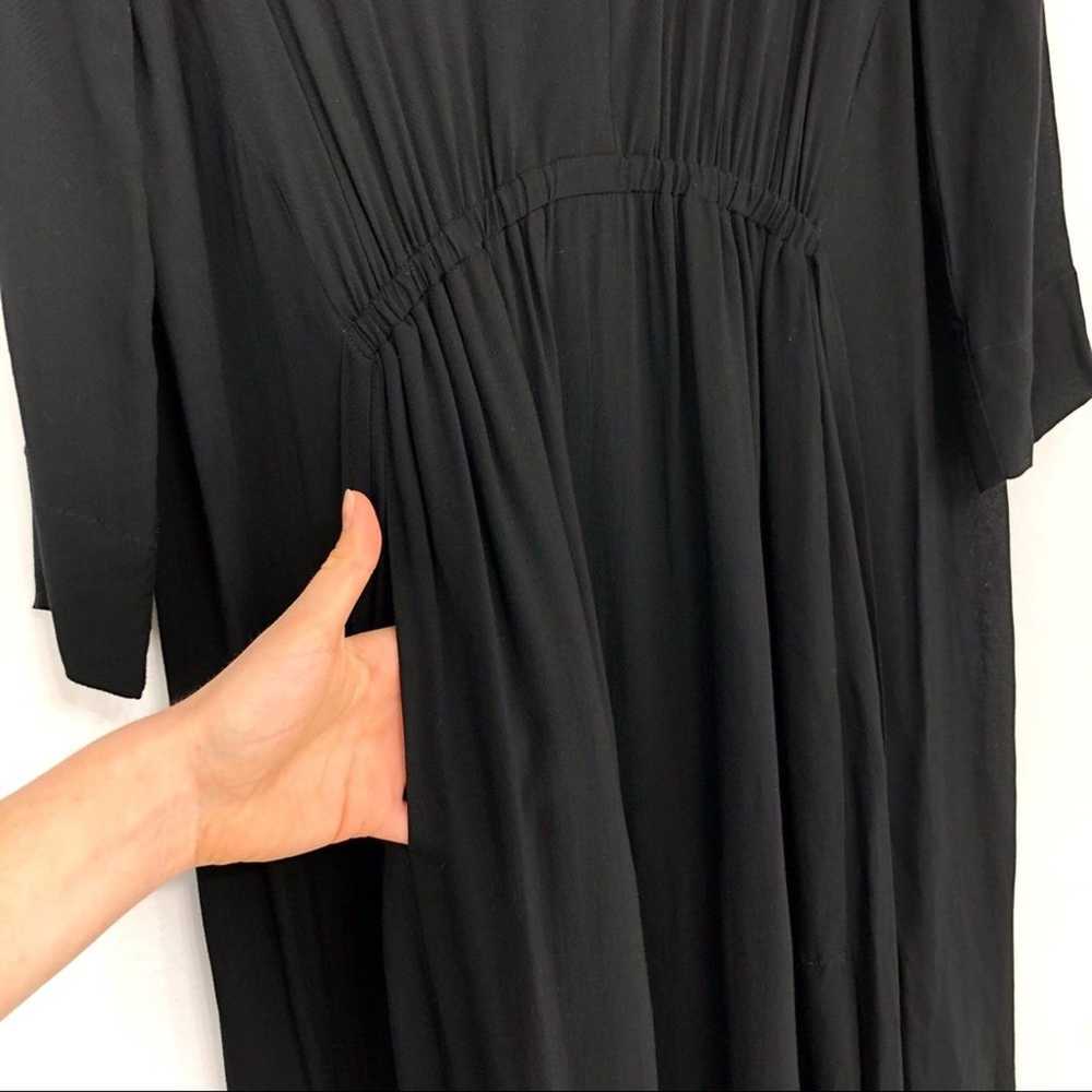 RAQUEL ALLEGRA Tie Back Midi Dress Black 1 / S - image 5