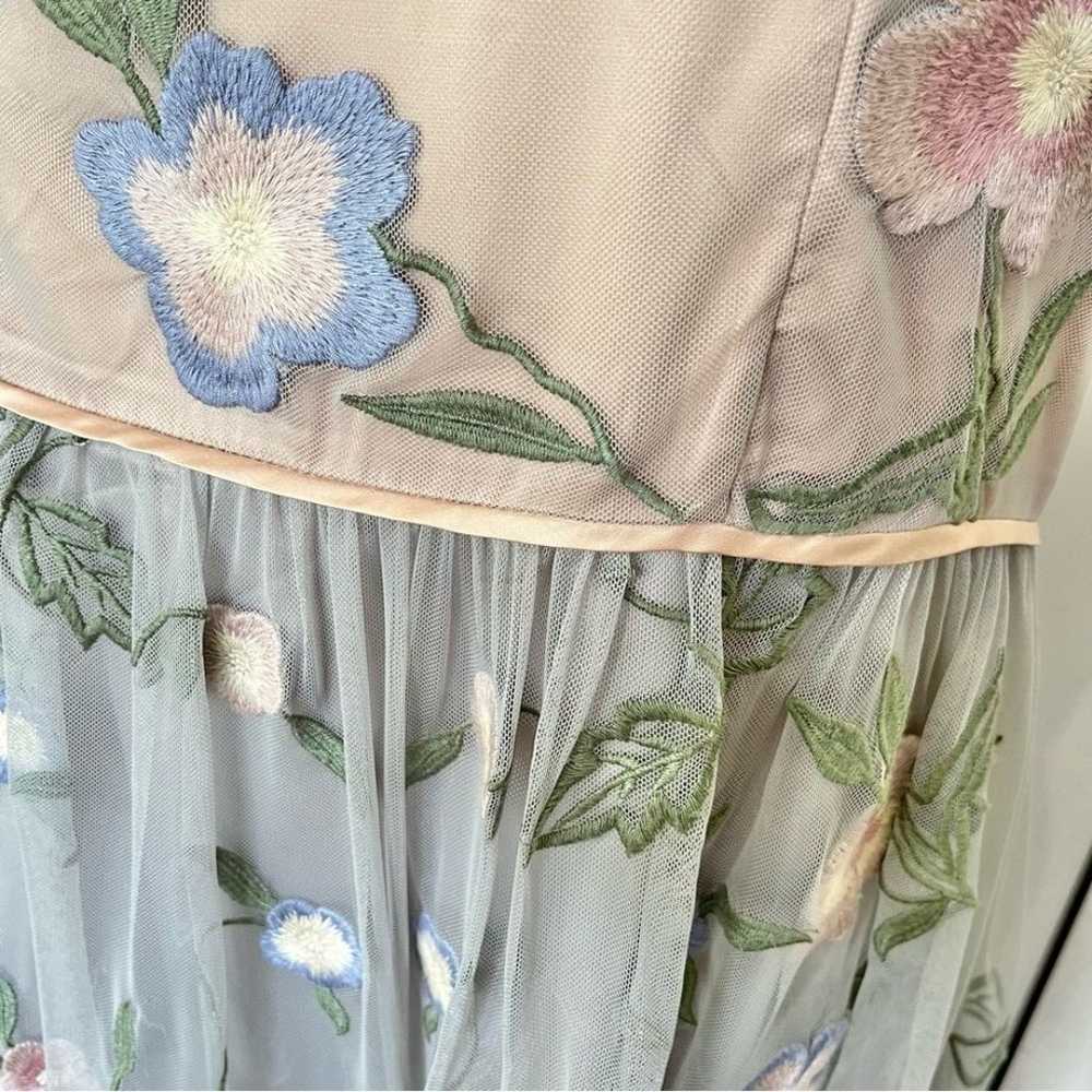 Sundance Peony Tea Dress Size 10 netting lace flo… - image 11