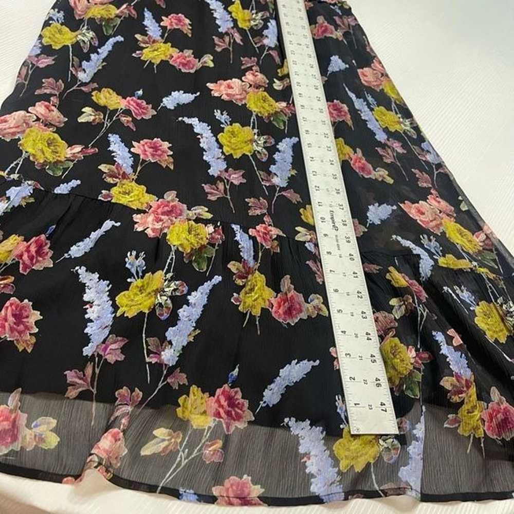 Paige Silk Black Katharina Floral Dress Size XL - image 10