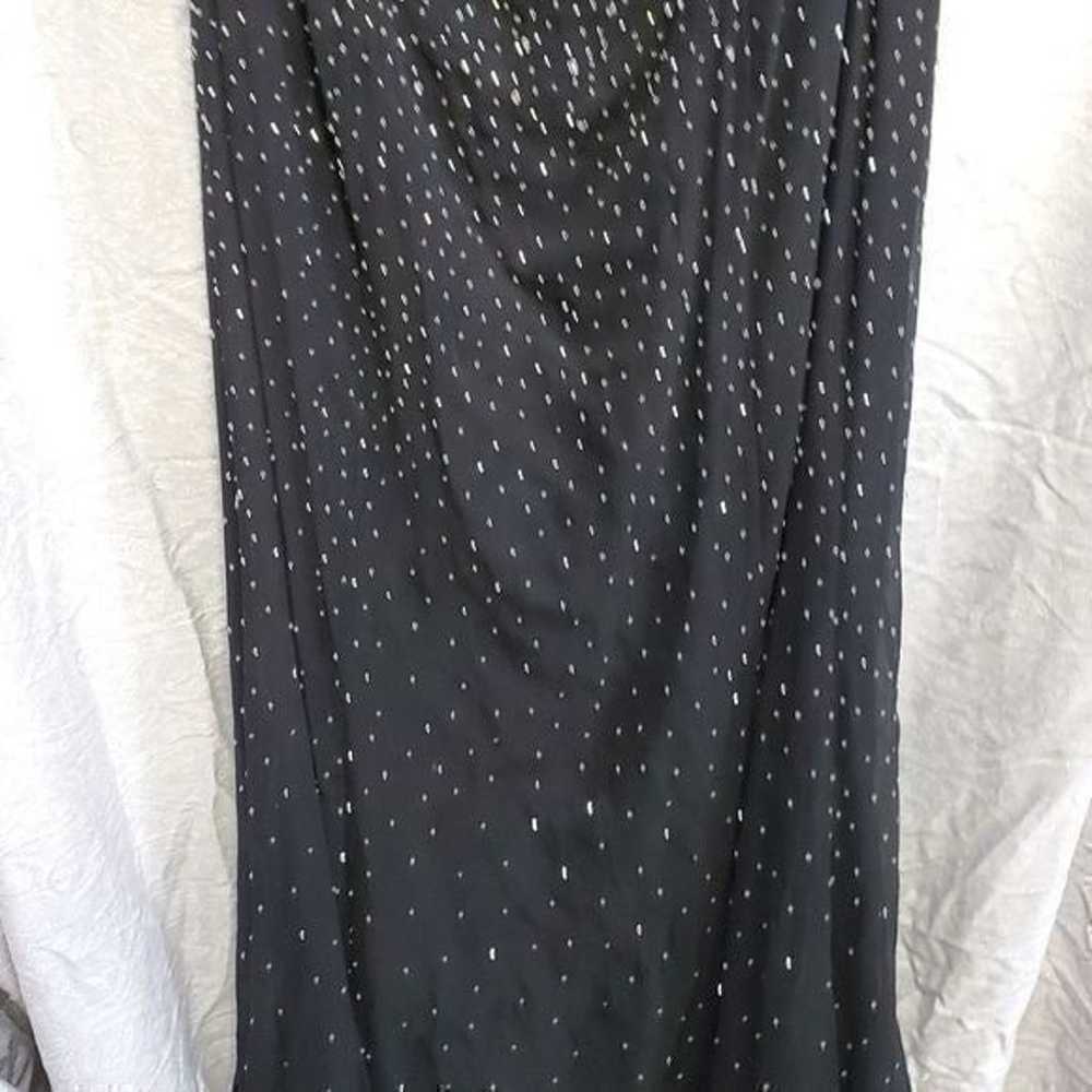 Tiffany designs vintage black 100% silk sheath be… - image 4