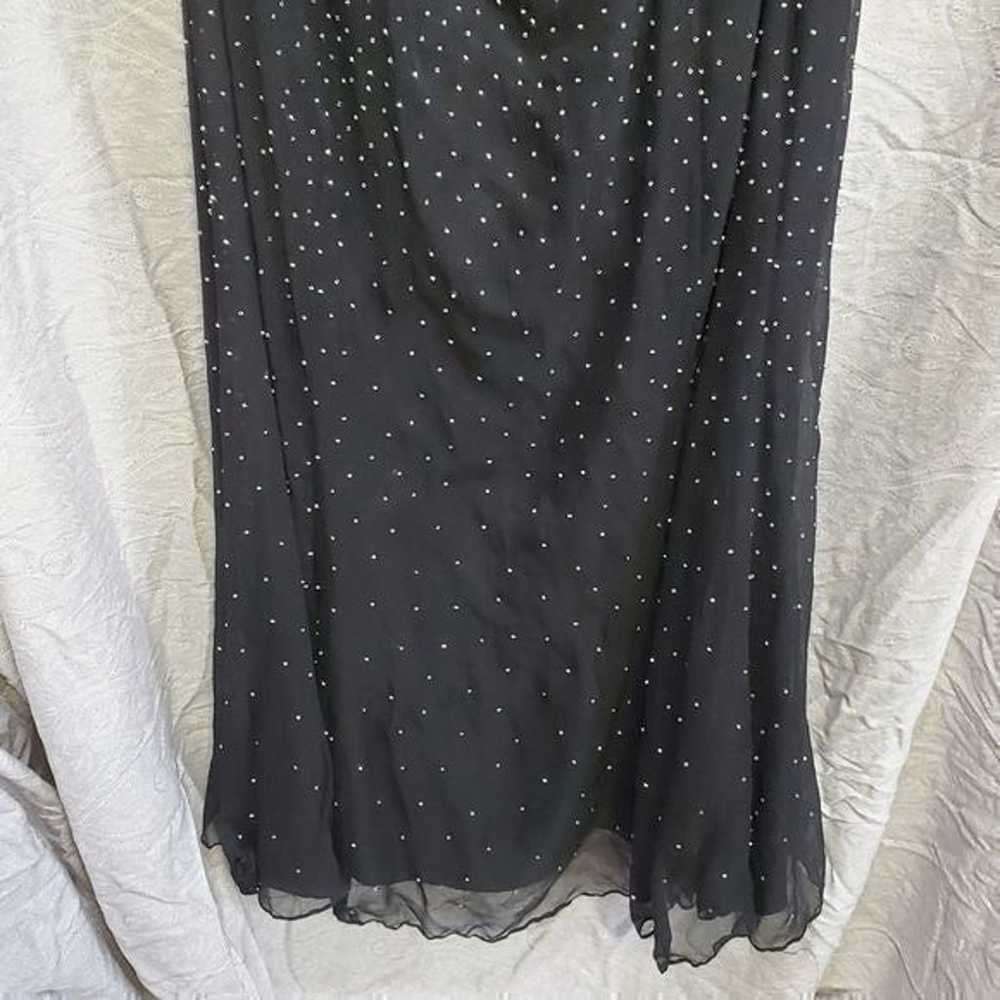 Tiffany designs vintage black 100% silk sheath be… - image 5