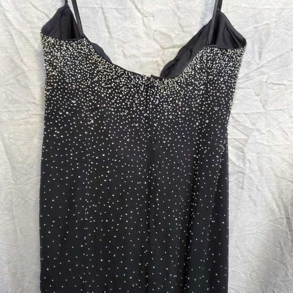 Tiffany designs vintage black 100% silk sheath be… - image 8
