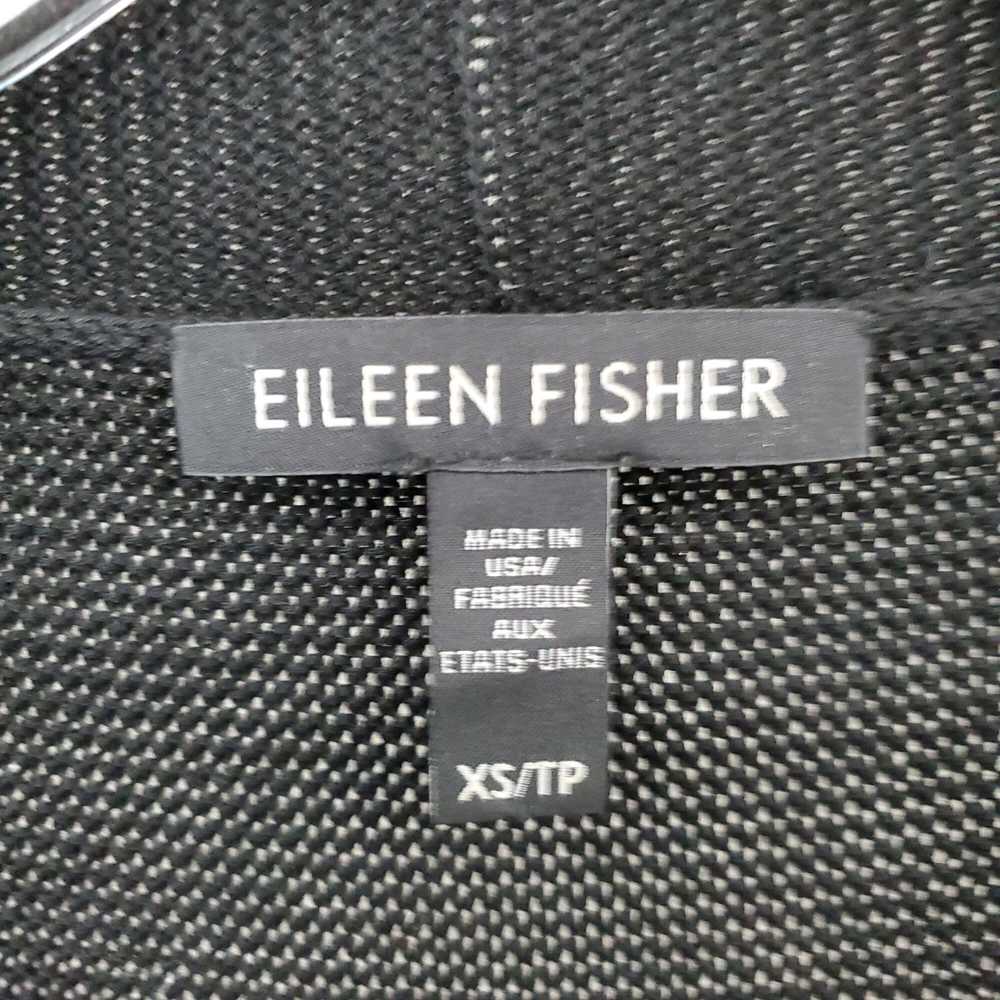 Eileen Fisher Black Knit Cardigan WM Size XS - image 3