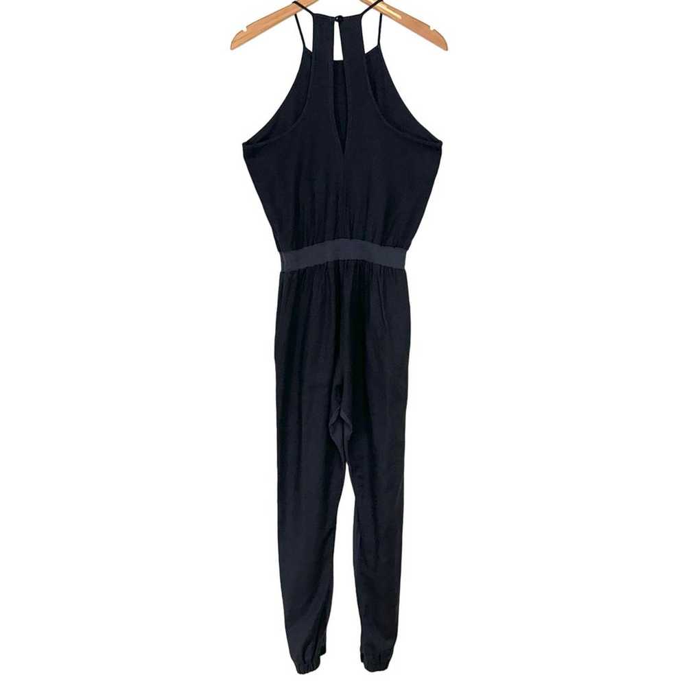 Monrow Woven Mix Jumpsuit in Faded Black - image 8