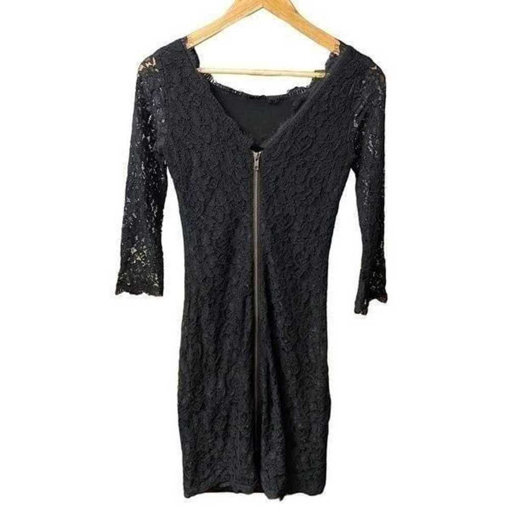 Diane Von Furstenberg Zarita Black Lace Dress 2 - image 2