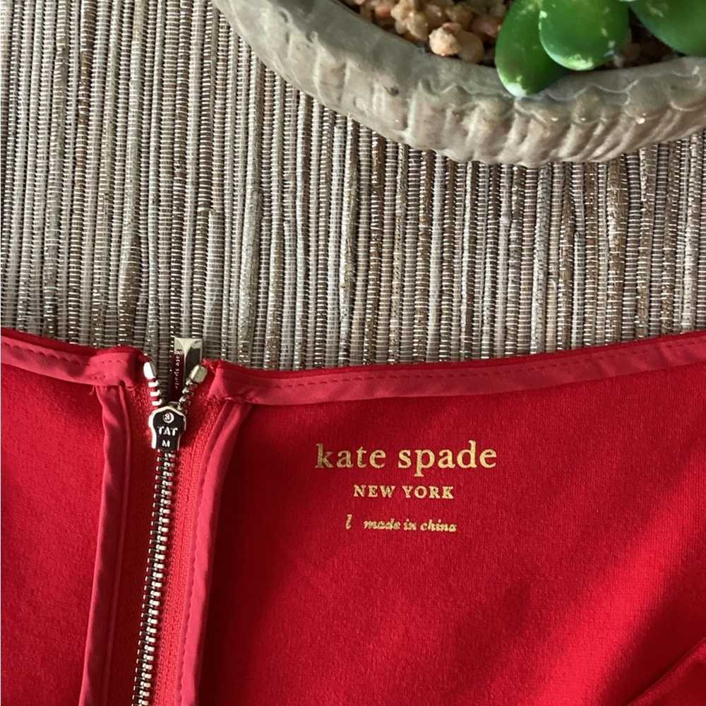 NWT Kate Spade Ric Rac Ponte Dress in Iced Cherry… - image 7
